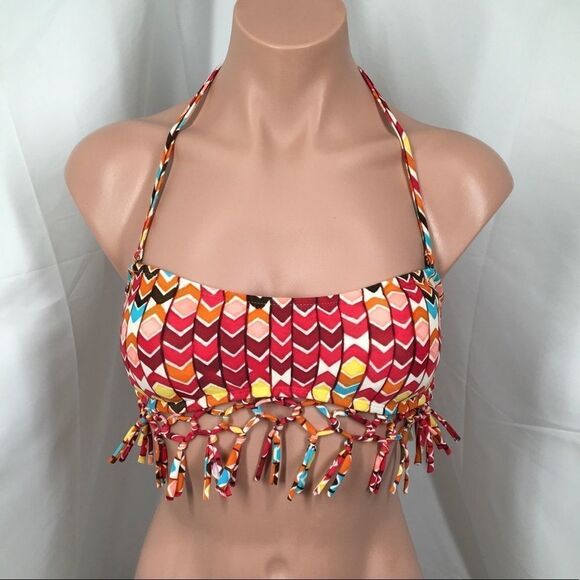 Hobie Chevron Fringe Bandeau Top (D6) - Picture 1 of 8